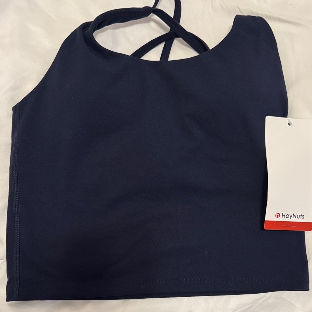 HeyNuts Women's Navy Blue Top